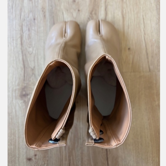 ★NEW With Box Org.$1420  MAISON MARGIELA Tabi Ankle Boots Nude EU38.5★ - Picture 4 of 10